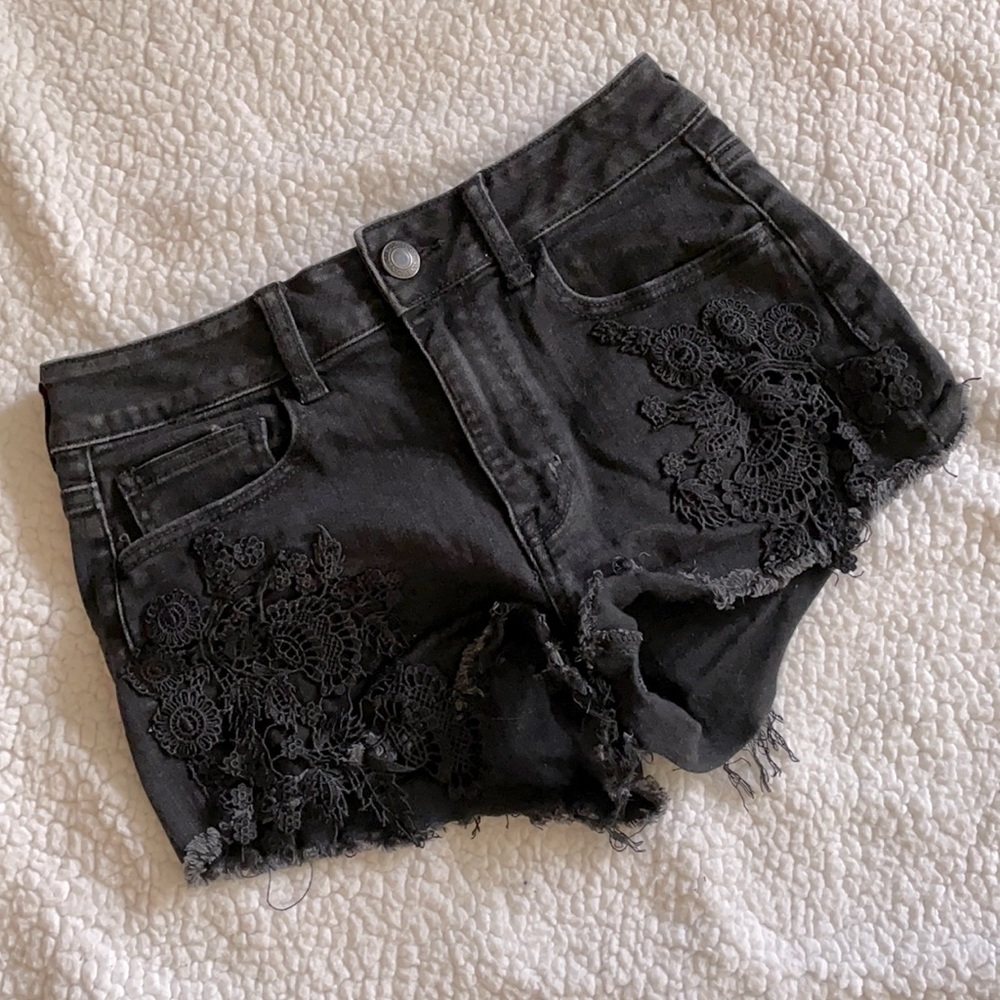 American Eagle Black Shorts